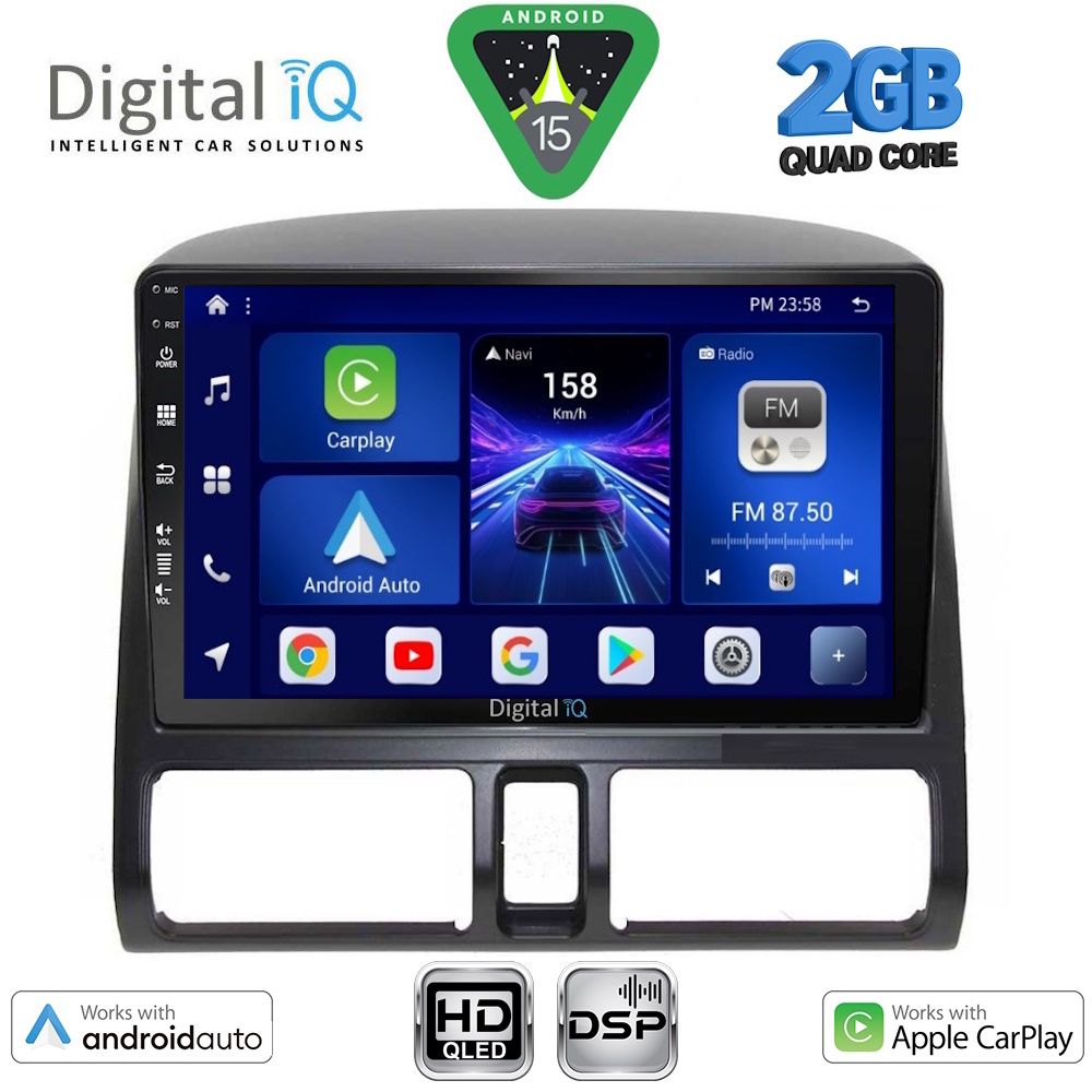 DIGITAL IQ BXC 3196_CPAA CLIMA (9inc) MULTIMEDIA TABLET for HONDA CRV mod. 1996-2006 DIGITAL IQ BXC 3196_CPAA CLIMA (9inc) MULTIMEDIA TABLET for HONDA CRV mod. 1996-2006