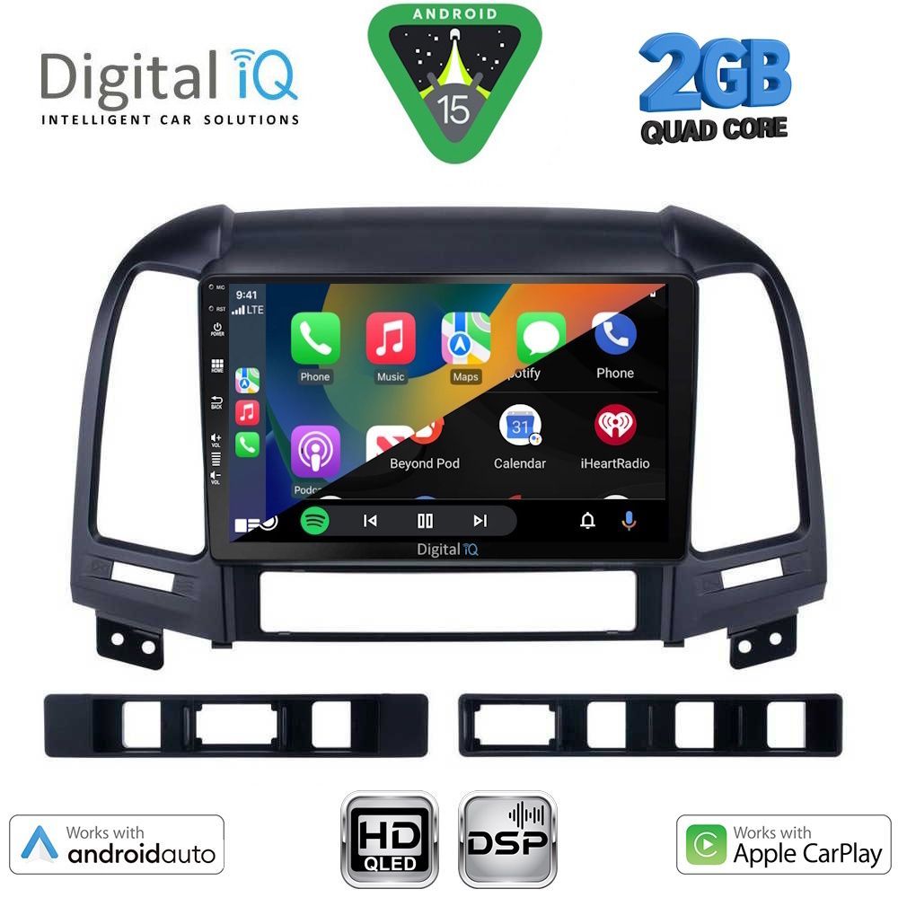 DIGITAL IQ BXC 3239_CPAA (9inc) MULTIMEDIA TABLET for HYUNDAI SANTA FE mod. 2005-2013 DIGITAL IQ BXC 3239_CPAA (9inc) MULTIMEDIA TABLET for HYUNDAI SANTA FE mod. 2005-2013