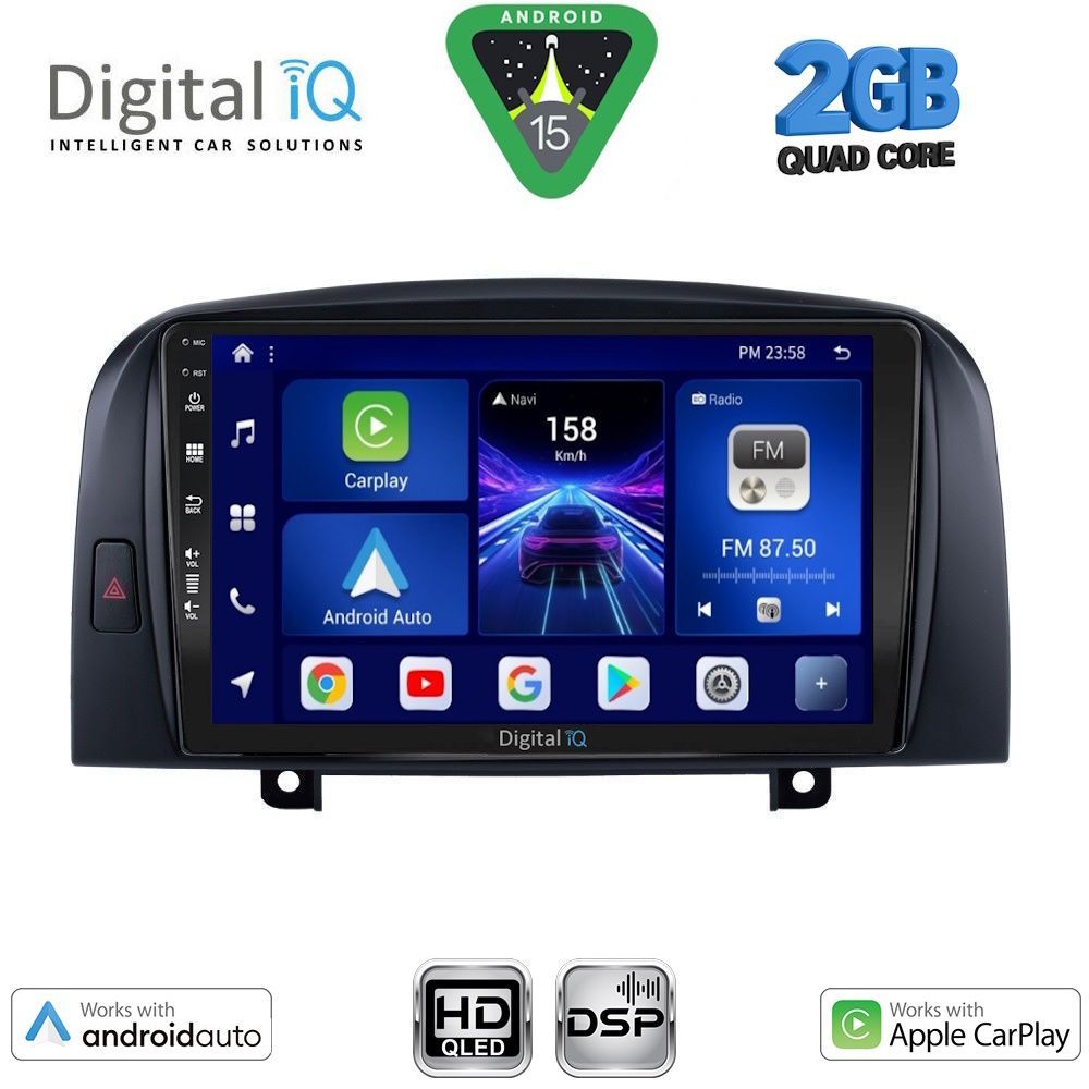DIGITAL IQ BXC 3248_CPAA (9inc) MULTIMEDIA TABLET for HYUNDAI SONATA mod. 2006-2009 DIGITAL IQ BXC 3248_CPAA (9inc) MULTIMEDIA TABLET for HYUNDAI SONATA mod. 2006-2009
