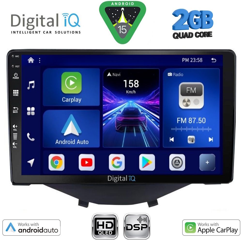 DIGITAL IQ BXC 3715_CPAA CLIMA-A/C (9inc) MULTIMEDIA TABLET for CITROEN C1-PEUGEOT 108-TOYOTA AYGO mod. 2014-2022 DIGITAL IQ BXC 3715_CPAA CLIMA-A/C (9inc) MULTIMEDIA TABLET for CITROEN C1-PEUGEOT 108-TOYOTA AYGO mod. 2014-2022
