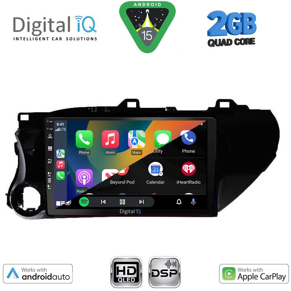 DIGITAL IQ BXC 3721_CPAA (10inc) MULTIMEDIA TABLET for TOYOTA HILUX mod. 2017-2026 DIGITAL IQ BXC 3721_CPAA (10inc) MULTIMEDIA TABLET for TOYOTA HILUX mod. 2017-2026