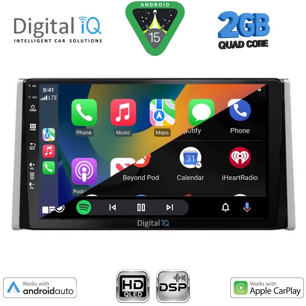 DIGITAL IQ BXC 3734_CPAA (10inc) MULTIMEDIA TABLET for TOYOTA RAV 4 mod. 2019-2025 DIGITAL IQ BXC 3734_CPAA (10inc) MULTIMEDIA TABLET for TOYOTA RAV 4 mod. 2019-2025