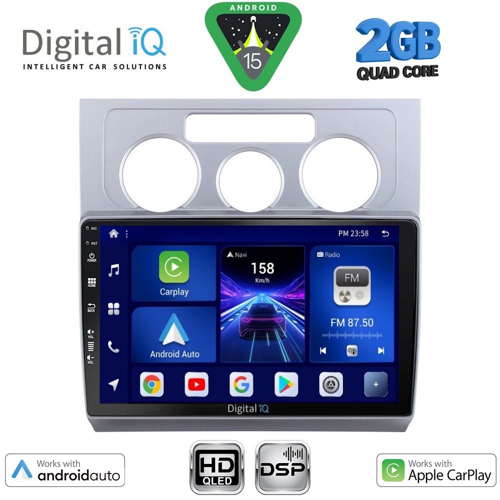 DIGITAL IQ BXC 3767_CPAA A/C (10inc) MULTIMEDIA TABLET for VW TOURAN mod. 2003-2010 DIGITAL IQ BXC 3767_CPAA A/C (10inc) MULTIMEDIA TABLET for VW TOURAN mod. 2003-2010