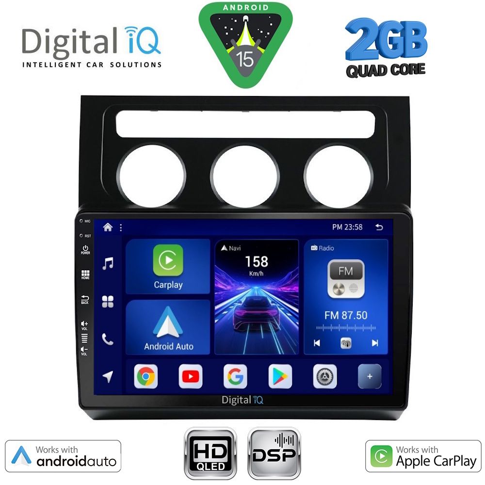 DIGITAL IQ BXC 3767_CPAA CLIMA (10inc) MULTIMEDIA TABLET for VW TOURAN mod. 2003-2010 DIGITAL IQ BXC 3767_CPAA CLIMA (10inc) MULTIMEDIA TABLET for VW TOURAN mod. 2003-2010
