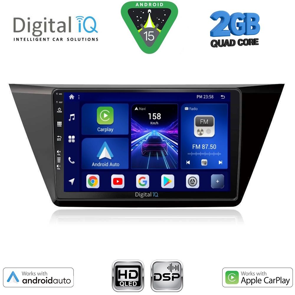 DIGITAL IQ BXC 3769_CPAA (10inc) MULTIMEDIA TABLET for VW TOURAN mod. 2016-2026 DIGITAL IQ BXC 3769_CPAA (10inc) MULTIMEDIA TABLET for VW TOURAN mod. 2016-2026
