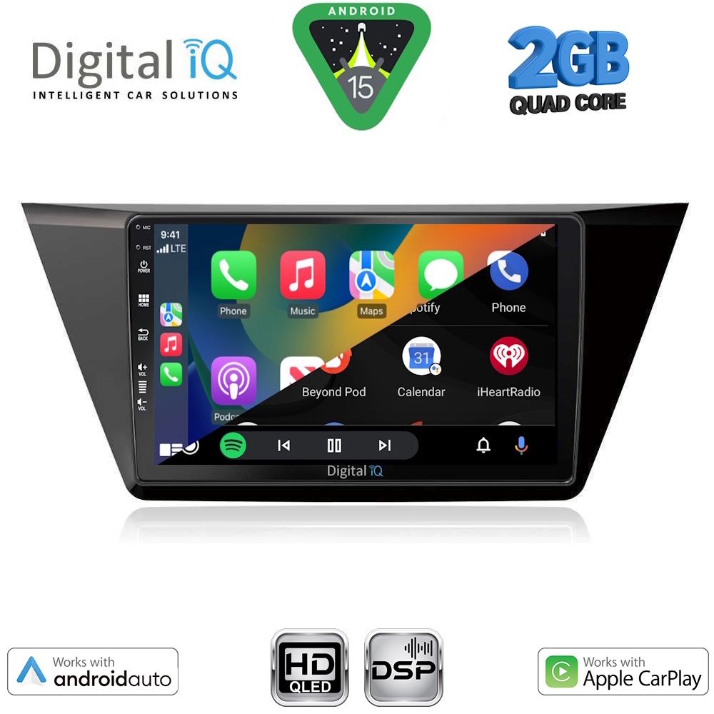 DIGITAL IQ BXC 3769_CPAA (10inc) MULTIMEDIA TABLET for VW TOURAN mod. 2016-2026 DIGITAL IQ BXC 3769_CPAA (10inc) MULTIMEDIA TABLET for VW TOURAN mod. 2016-2026