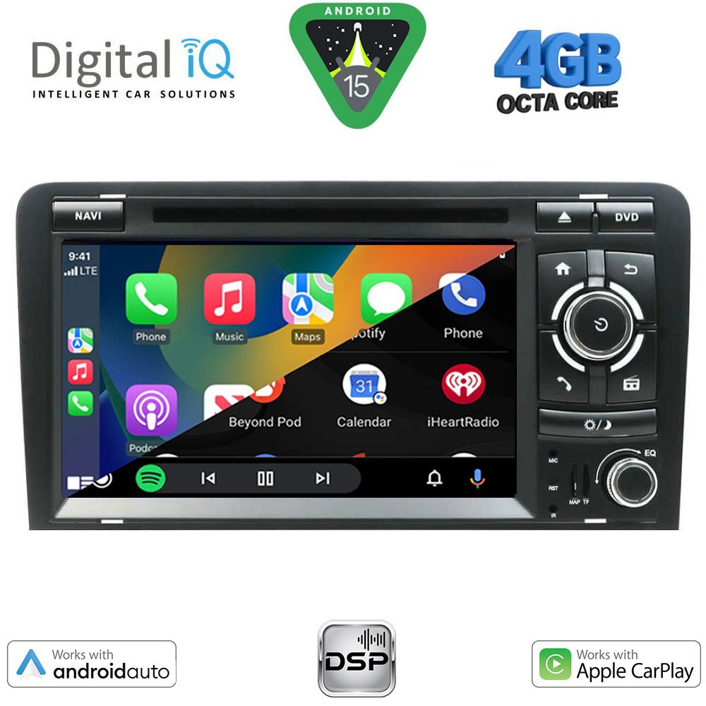 DIGITAL IQ BXF 649_CPAA (7" DVD) MULTIMEDIA SYSTEM for AUDI A3 mod. 2003-2012 DIGITAL IQ BXF 649_CPAA (7" DVD) MULTIMEDIA SYSTEM for AUDI A3 mod. 2003-2012