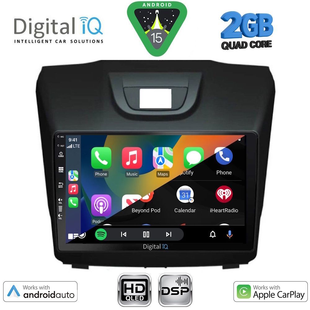 DIGITAL IQ BXC 3255_CPAA (9inc) MULTIMEDIA TABLET for ISUZU DMAX mod. 2012-2020 DIGITAL IQ BXC 3255_CPAA (9inc) MULTIMEDIA TABLET for ISUZU DMAX mod. 2012-2020