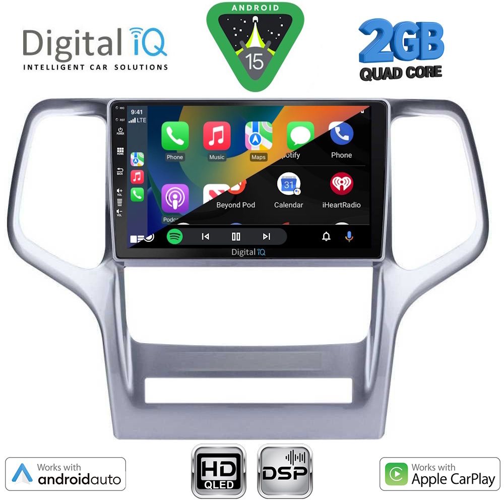 DIGITAL IQ BXC 3282_CPAA (9inc) MULTIMEDIA TABLET for JEEP GRAND CHEROKEE mod. 2011-2014 DIGITAL IQ BXC 3282_CPAA (9inc) MULTIMEDIA TABLET for JEEP GRAND CHEROKEE mod. 2011-2014