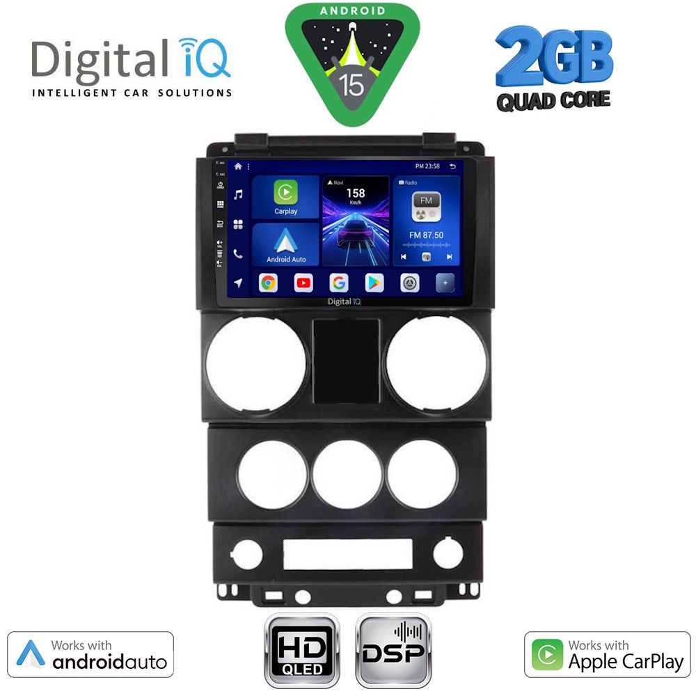 DIGITAL IQ BXC 3292_CPAA (9inc) MULTIMEDIA TABLET for JEEP WRANGLER mod. 2006-2011 DIGITAL IQ BXC 3292_CPAA (9inc) MULTIMEDIA TABLET for JEEP WRANGLER mod. 2006-2011