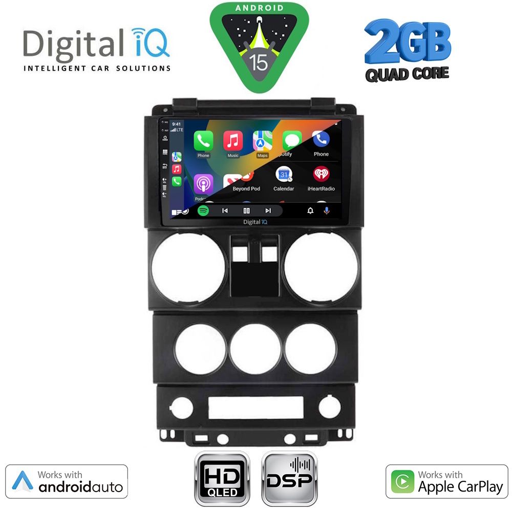 DIGITAL IQ BXC 3293_CPAA (9inc) MULTIMEDIA TABLET for JEEP WRANGLER mod. 2006-2011 DIGITAL IQ BXC 3293_CPAA (9inc) MULTIMEDIA TABLET for JEEP WRANGLER mod. 2006-2011