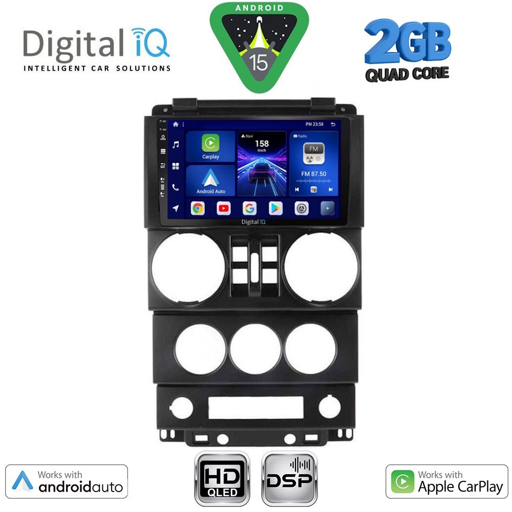 DIGITAL IQ BXC 3294_CPAA (9inc) MULTIMEDIA TABLET for JEEP WRANGLER mod. 2006-2011 DIGITAL IQ BXC 3294_CPAA (9inc) MULTIMEDIA TABLET for JEEP WRANGLER mod. 2006-2011