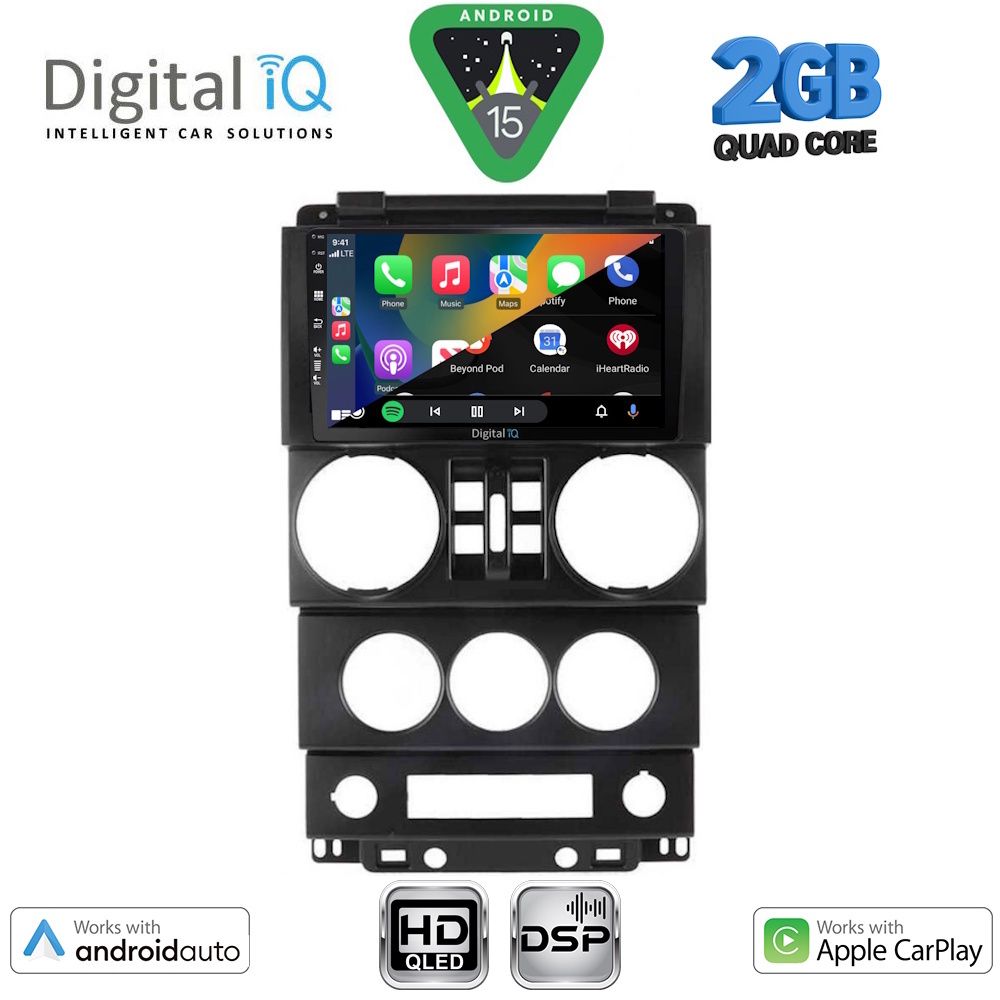 DIGITAL IQ BXC 3294_CPAA (9inc) MULTIMEDIA TABLET for JEEP WRANGLER mod. 2006-2011 DIGITAL IQ BXC 3294_CPAA (9inc) MULTIMEDIA TABLET for JEEP WRANGLER mod. 2006-2011