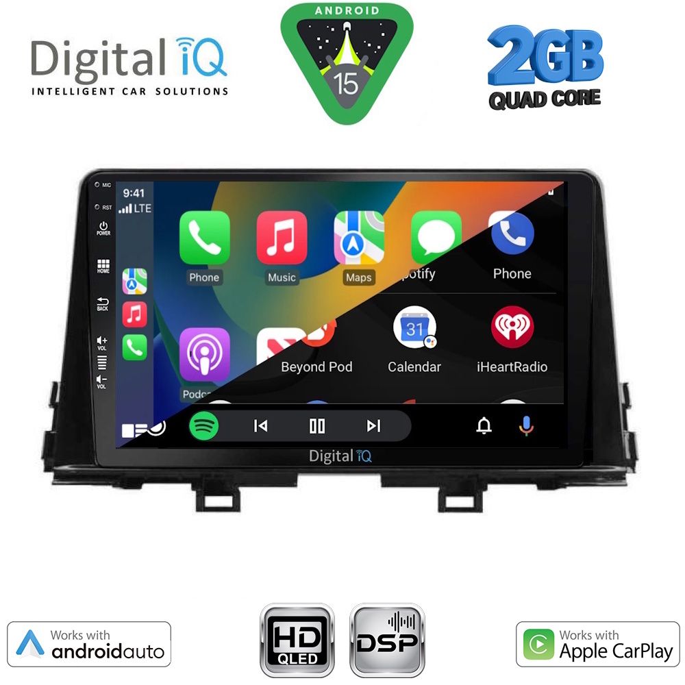 DIGITAL IQ BXC 3310_CPAA (9inc) MULTIMEDIA TABLET for KIA PICANTO mod. 2021-2026 DIGITAL IQ BXC 3310_CPAA (9inc) MULTIMEDIA TABLET for KIA PICANTO mod. 2021-2026