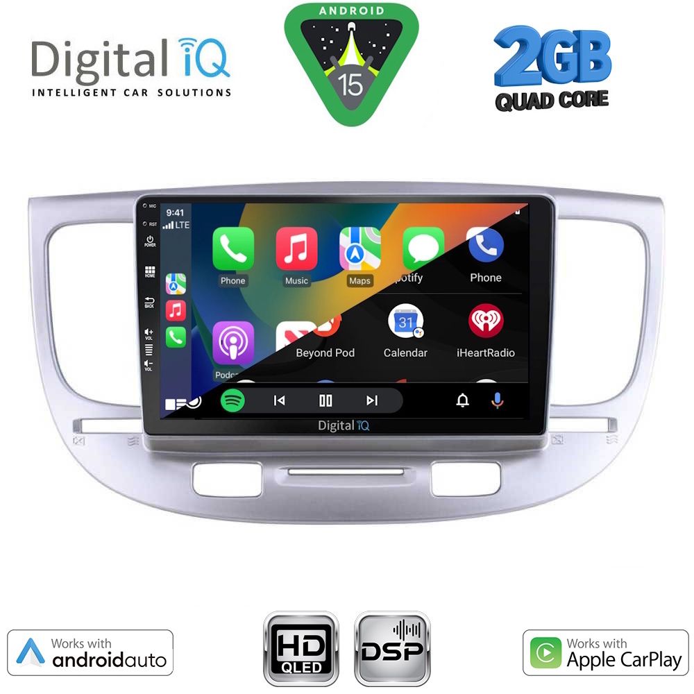 DIGITAL IQ BXC 3313_CPAA (9inc) MULTIMEDIA TABLET for KIA RIO mod. 2005-2011 DIGITAL IQ BXC 3313_CPAA (9inc) MULTIMEDIA TABLET for KIA RIO mod. 2005-2011