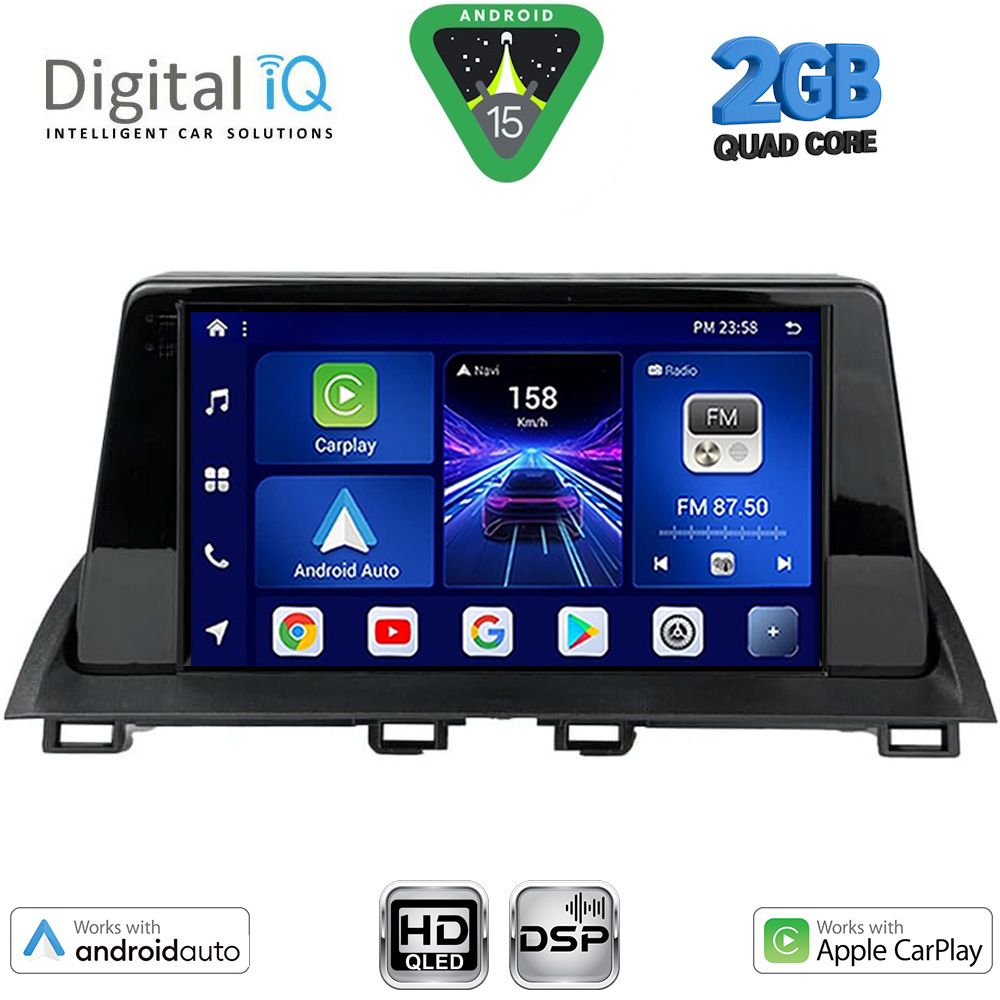 DIGITAL IQ BXC 3367_CPAA (9inc) MULTIMEDIA TABLET for MAZDA 3 mod. 2014-2019 DIGITAL IQ BXC 3367_CPAA (9inc) MULTIMEDIA TABLET for MAZDA 3 mod. 2014-2019
