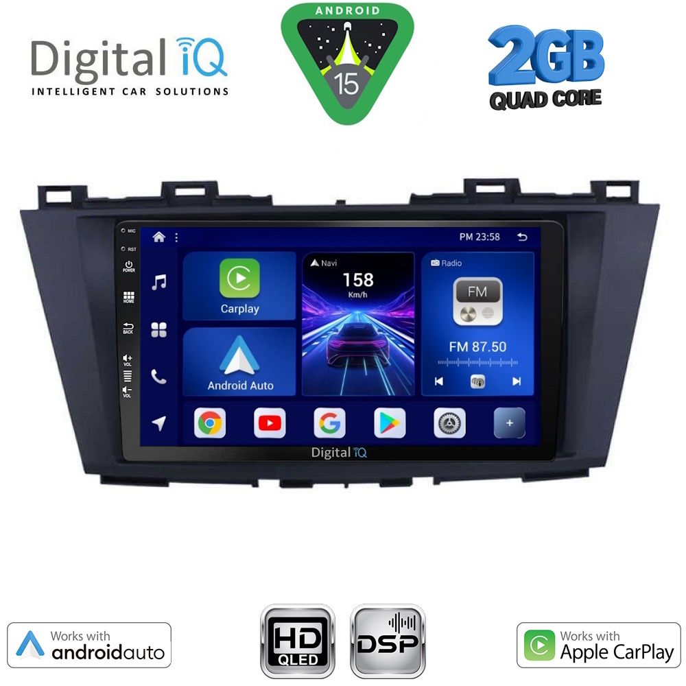 DIGITAL IQ BXC 3371_CPAA (9inc) MULTIMEDIA TABLET for MAZDA 5 mod. 2011-2020 DIGITAL IQ BXC 3371_CPAA (9inc) MULTIMEDIA TABLET for MAZDA 5 mod. 2011-2020