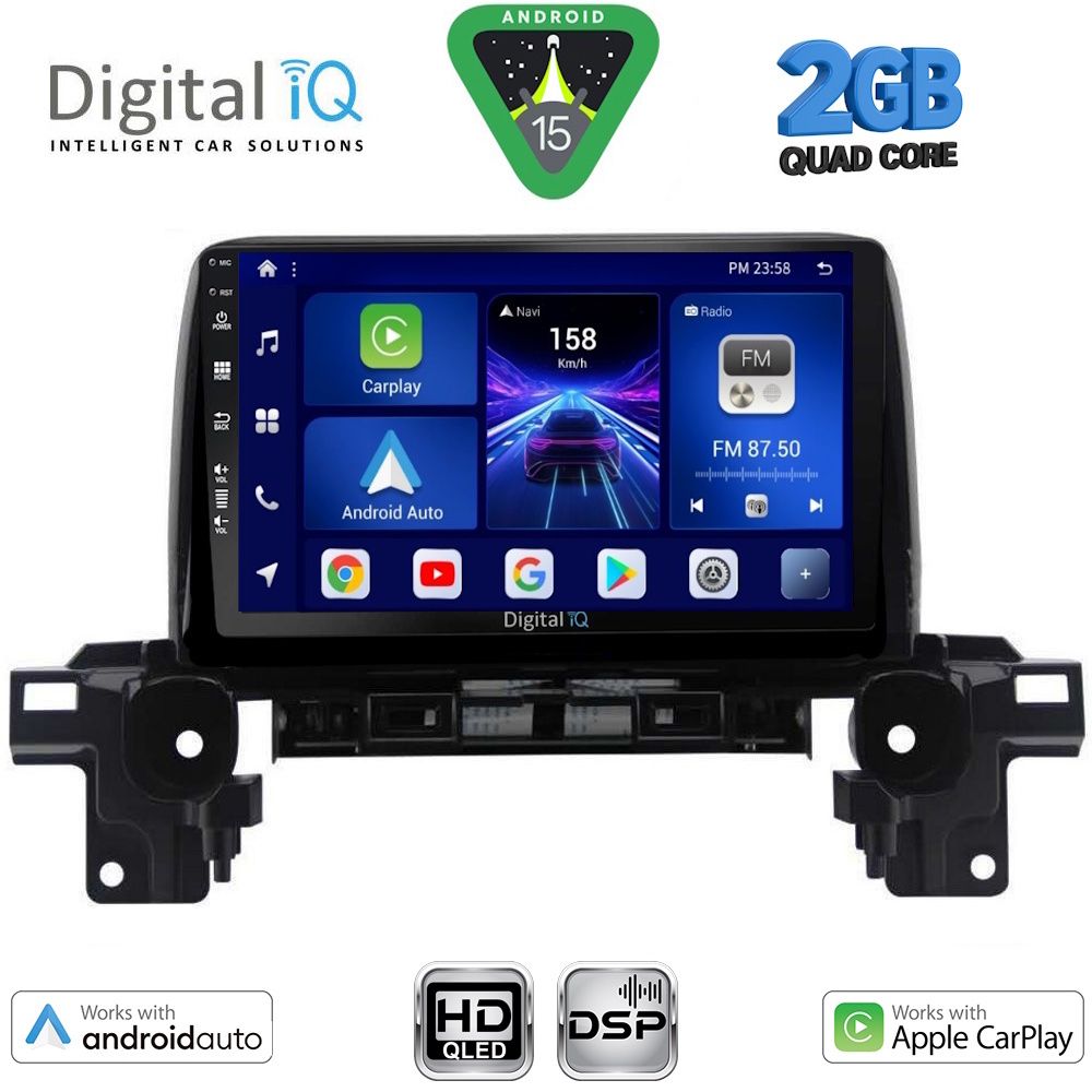 DIGITAL IQ BXC 3381_CPAA (9inc) MULTIMEDIA TABLET for MAZDA CX5 mod. 2017-2025 DIGITAL IQ BXC 3381_CPAA (9inc) MULTIMEDIA TABLET for MAZDA CX5 mod. 2017-2025