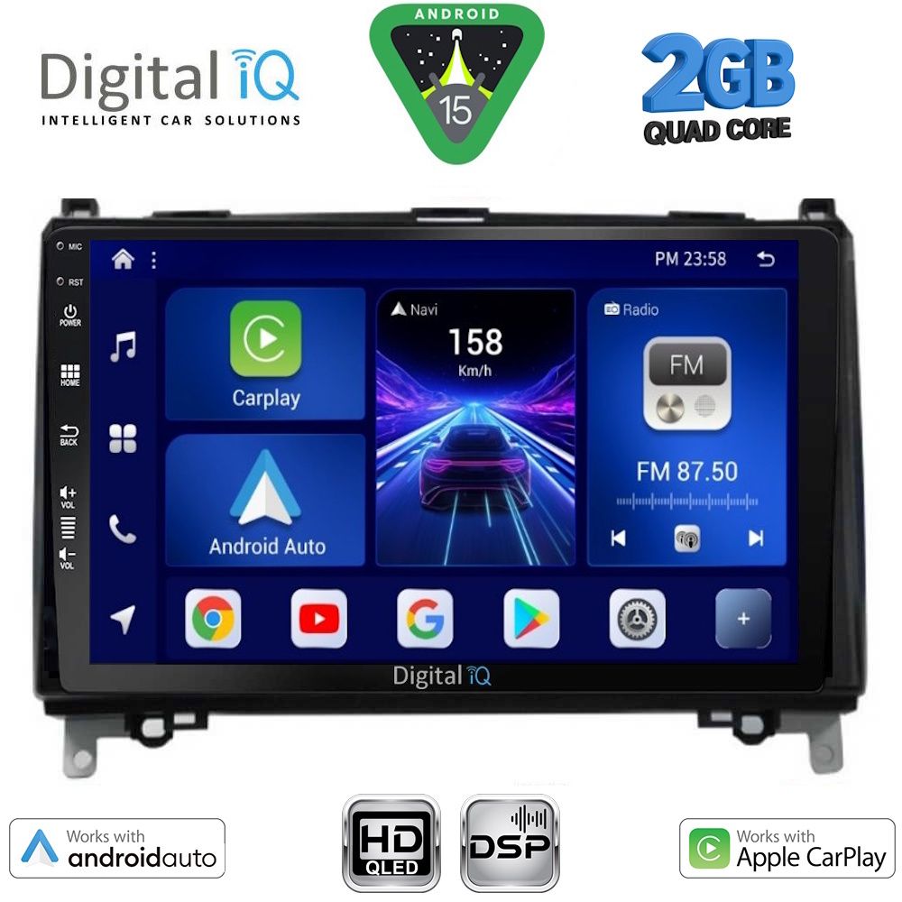 DIGITAL IQ BXC 3400_CPAA (9inc) MULTIMEDIA TABLET for MERCEDES A – B -SPRINTER – VITO mod. 2007-2020 DIGITAL IQ BXC 3400_CPAA (9inc) MULTIMEDIA TABLET for MERCEDES A – B -SPRINTER – VITO mod. 2007-2020