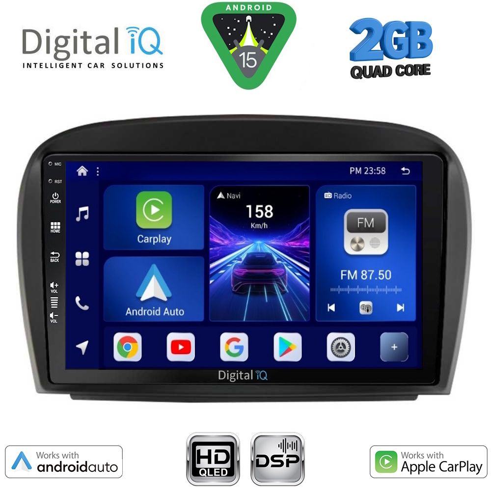 DIGITAL IQ BXC 3427_CPAA (9inc) MULTIMEDIA TABLET for MERCEDES SL (R230) FACELIFT mod. 2006-2012 DIGITAL IQ BXC 3427_CPAA (9inc) MULTIMEDIA TABLET for MERCEDES SL (R230) FACELIFT mod. 2006-2012