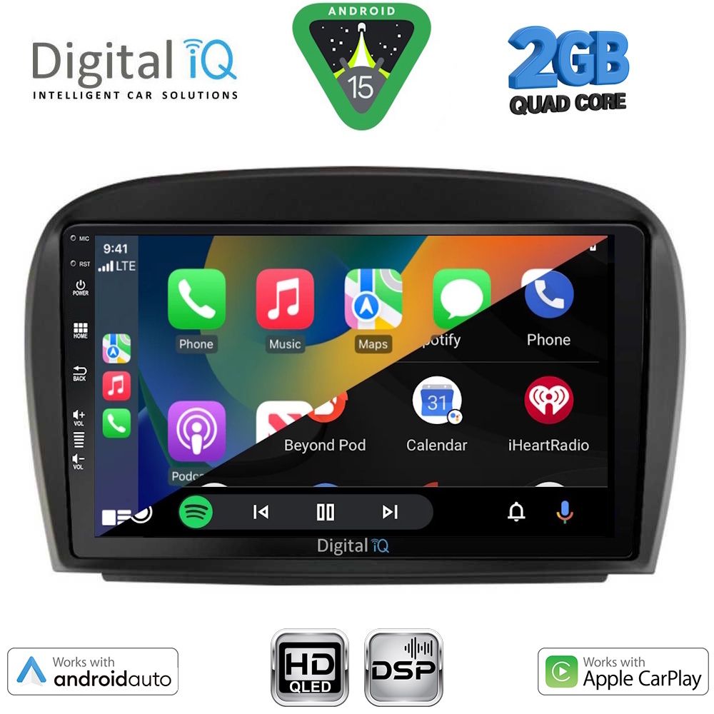 DIGITAL IQ BXC 3427_CPAA (9inc) MULTIMEDIA TABLET for MERCEDES SL (R230) FACELIFT mod. 2006-2012 DIGITAL IQ BXC 3427_CPAA (9inc) MULTIMEDIA TABLET for MERCEDES SL (R230) FACELIFT mod. 2006-2012