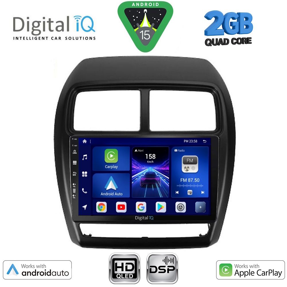 DIGITAL IQ BXC 3431_CPAA (9inc) MULTIMEDIA TABLET for MITSUBISHI ASX mod. 2020-2023 DIGITAL IQ BXC 3431_CPAA (9inc) MULTIMEDIA TABLET for MITSUBISHI ASX mod. 2020-2023