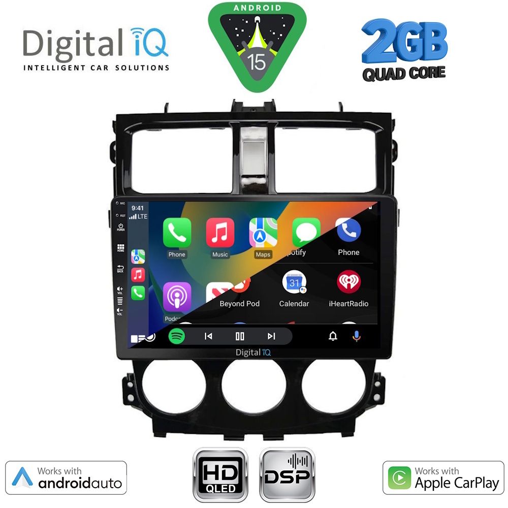 DIGITAL IQ BXC 3435_CPAA (9inc) MULTIMEDIA TABLET for MITSUBISHI COLT mod. 2013-2023 DIGITAL IQ BXC 3435_CPAA (9inc) MULTIMEDIA TABLET for MITSUBISHI COLT mod. 2013-2023