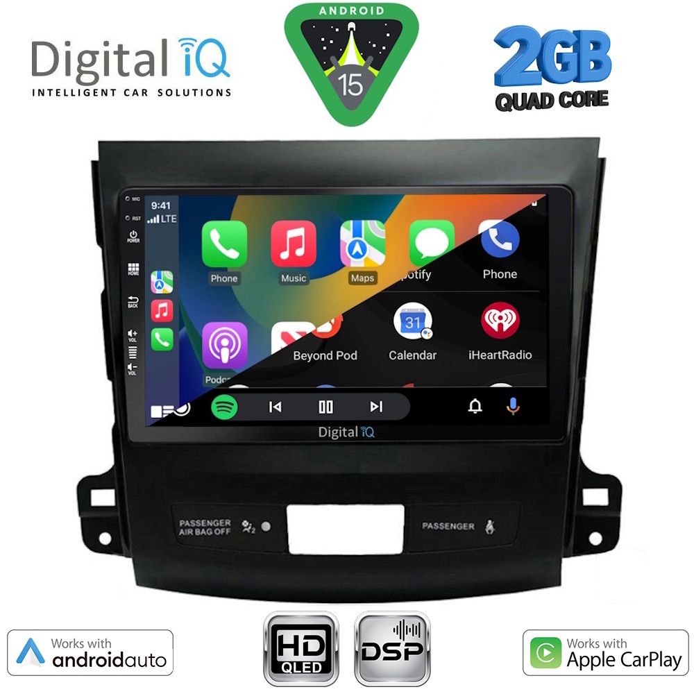 DIGITAL IQ BXC 3442_CPAA (9inc) MULTIMEDIA TABLET for CITROEN C-CROSSER | MITSUBISHI OUTLANDER | PEUGEOT 4007 mod. 2006-2012 DIGITAL IQ BXC 3442_CPAA (9inc) MULTIMEDIA TABLET for CITROEN C-CROSSER | MITSUBISHI OUTLANDER | PEUGEOT 4007 mod. 2006-2012