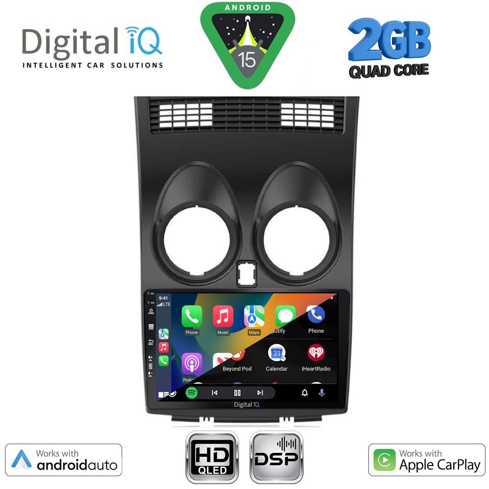DIGITAL IQ BXC 3466_CPAA (9inc) MULTIMEDIA TABLET for NISSAN QASHQAI mod. 2007-2014 DIGITAL IQ BXC 3466_CPAA (9inc) MULTIMEDIA TABLET for NISSAN QASHQAI mod. 2007-2014