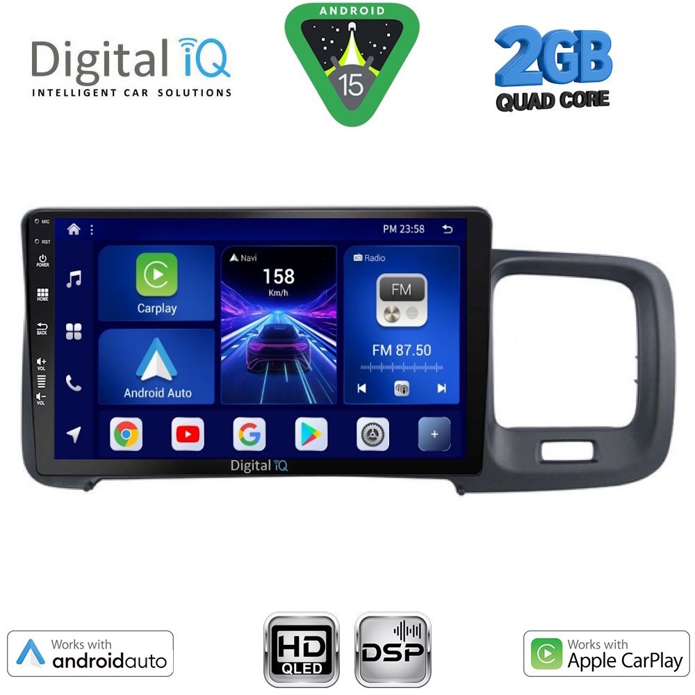 DIGITAL IQ BXC 3785_CPAA (9inc) MULTIMEDIA TABLET for VOLVO S60 mod. 2010-2018 DIGITAL IQ BXC 3785_CPAA (9inc) MULTIMEDIA TABLET for VOLVO S60 mod. 2010-2018
