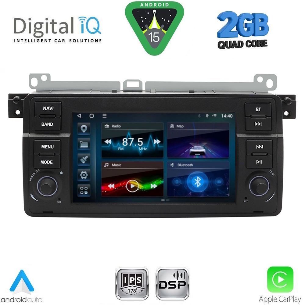 DIGITAL IQ BLD 252_CPA (7" DECK) MULTIMEDIA SYSTEM for BMW E46 mod. 1998-2005 DIGITAL IQ BLD 252_CPA (7" DECK) MULTIMEDIA SYSTEM for BMW E46 mod. 1998-2005