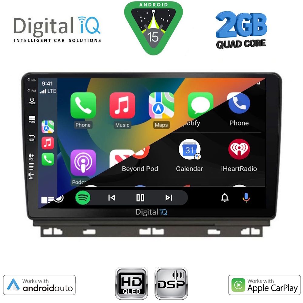 DIGITAL IQ BXC 3546_CPAA (9inc) MULTIMEDIA TABLET for RENAULT CLIO - CAPTUR mod. 2019-2026 DIGITAL IQ BXC 3546_CPAA (9inc) MULTIMEDIA TABLET for RENAULT CLIO - CAPTUR mod. 2019-2026