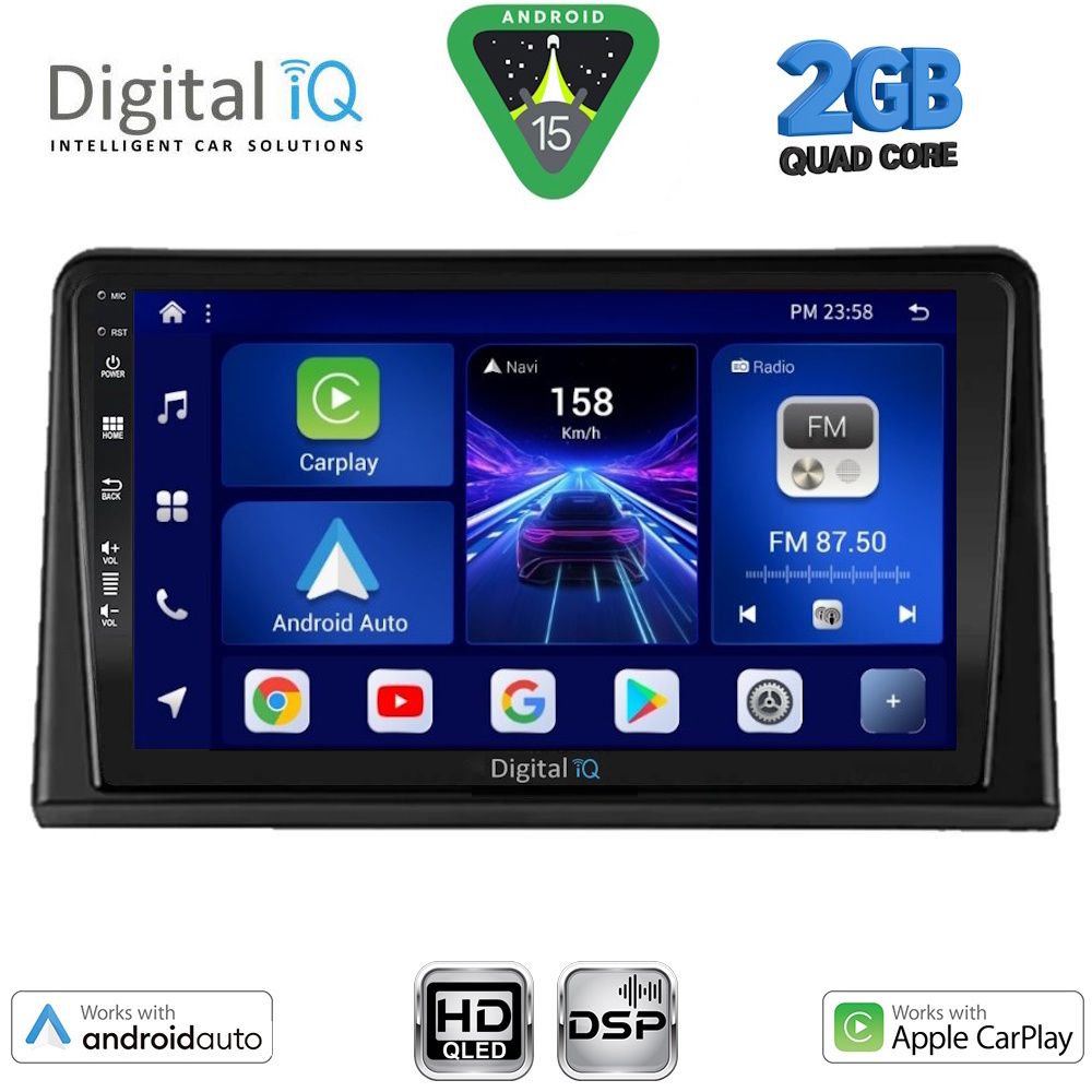 DIGITAL IQ BXC 3548_CPAA (9inc) MULTIMEDIA TABLET for RENAULT EXPRESS mod. 2020-2026 DIGITAL IQ BXC 3548_CPAA (9inc) MULTIMEDIA TABLET for RENAULT EXPRESS mod. 2020-2026