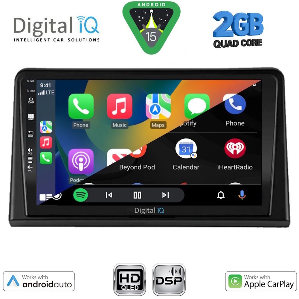 DIGITAL IQ BXC 3548_CPAA (9inc) MULTIMEDIA TABLET for RENAULT EXPRESS mod. 2020-2026 DIGITAL IQ BXC 3548_CPAA (9inc) MULTIMEDIA TABLET for RENAULT EXPRESS mod. 2020-2026
