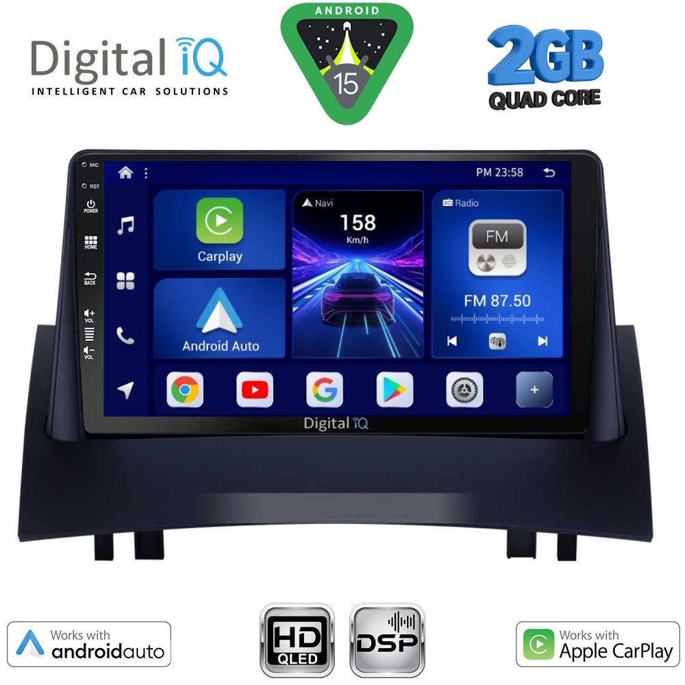 DIGITAL IQ BXC 3555_CPAA (9inc) MULTIMEDIA TABLET for RENAULT MEGANE 2 mod. 2002-2008 DIGITAL IQ BXC 3555_CPAA (9inc) MULTIMEDIA TABLET for RENAULT MEGANE 2 mod. 2002-2008