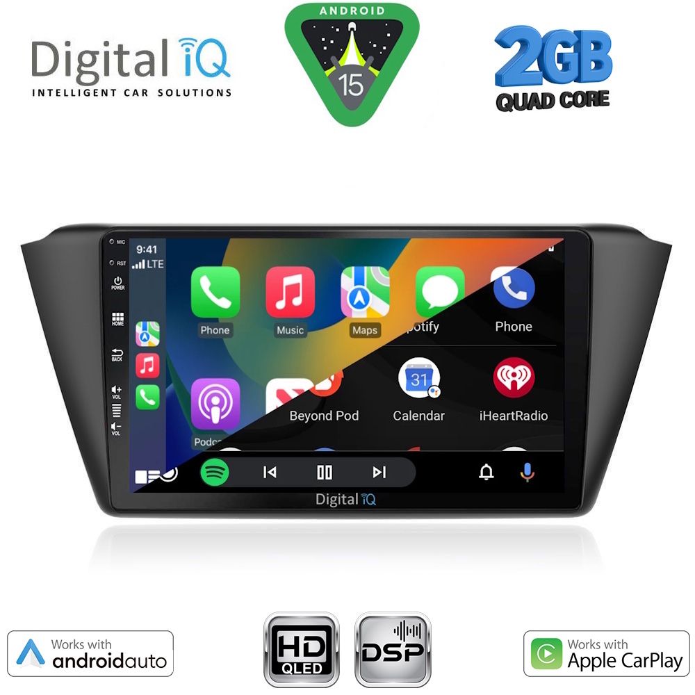DIGITAL IQ BXC 3582_CPAA (9inc) MULTIMEDIA TABLET for SKODA FABIA mod. 2015-2022 DIGITAL IQ BXC 3582_CPAA (9inc) MULTIMEDIA TABLET for SKODA FABIA mod. 2015-2022