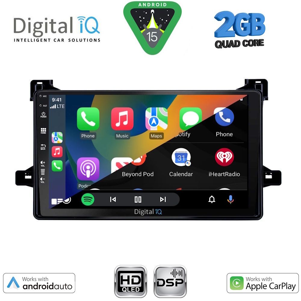 DIGITAL IQ BXC 3727_CPAA (9inc) MULTIMEDIA TABLET for TOYOTA PRIUS mod. 2016-2020 DIGITAL IQ BXC 3727_CPAA (9inc) MULTIMEDIA TABLET for TOYOTA PRIUS mod. 2016-2020