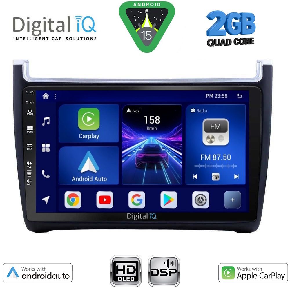 DIGITAL IQ BXC 3757_CPAA (9inc) MULTIMEDIA TABLET for VW POLO mod. 2014-2017 DIGITAL IQ BXC 3757_CPAA (9inc) MULTIMEDIA TABLET for VW POLO mod. 2014-2017
