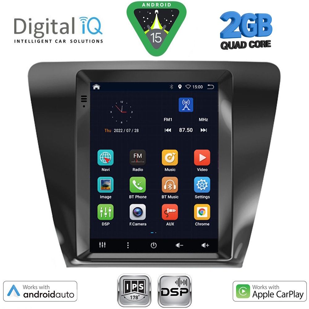 DIGITAL IQ BXC 3917_CPAA TESLA STYLE for SKODA OCTAVIA 7 mod. 2013-2020 DIGITAL IQ BXC 3917_CPAA TESLA STYLE for SKODA OCTAVIA 7 mod. 2013-2020