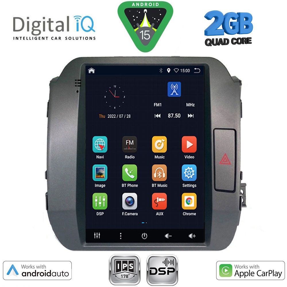 DIGITAL IQ BXC 3927_CPAA TESLA STYLE for KIA SPORTAGE mod. 2010-2015 DIGITAL IQ BXC 3927_CPAA TESLA STYLE for KIA SPORTAGE mod. 2010-2015