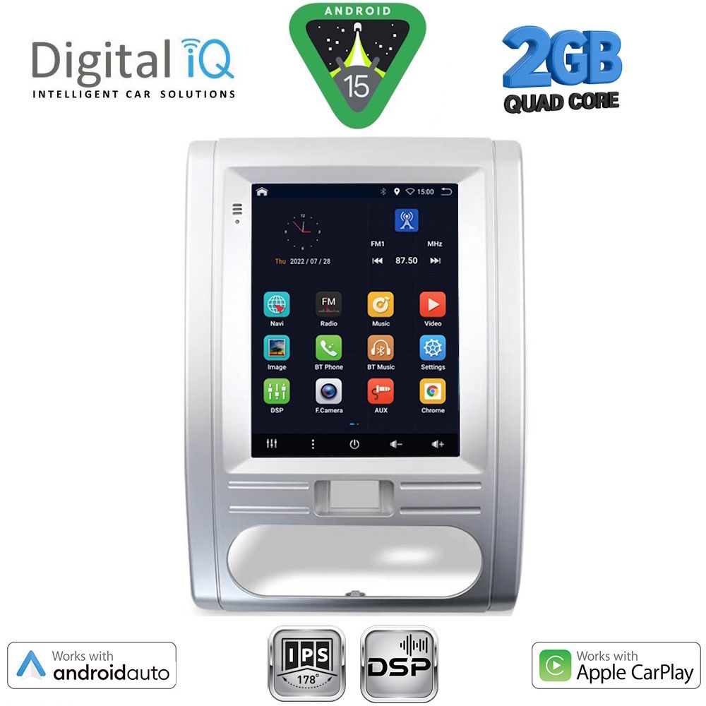 DIGITAL IQ BXC 3967_CPAA TESLA STYLE for NISSAN XTRAIL mod. 2007-2014 DIGITAL IQ BXC 3967_CPAA TESLA STYLE for NISSAN XTRAIL mod. 2007-2014