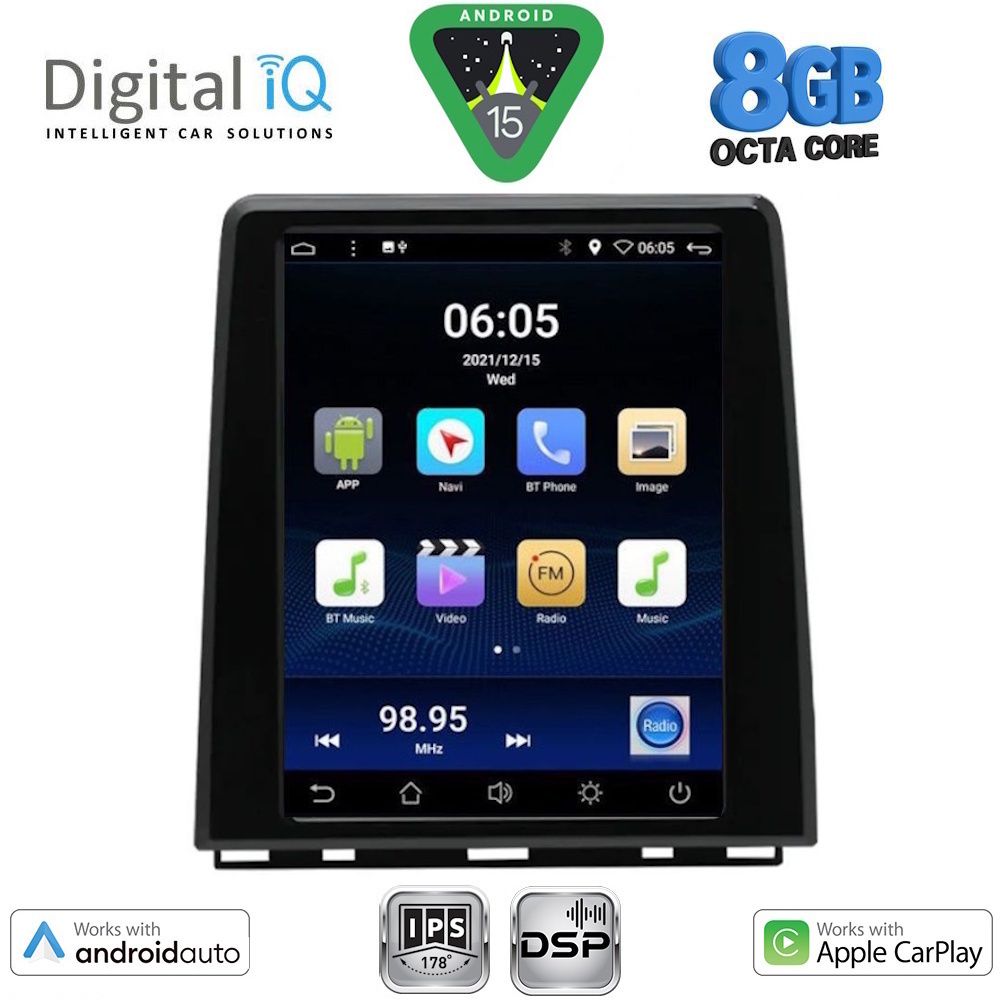 DIGITAL IQ BXF 7947_CPAA (LOW VERSION) TESLA STYLE for RENAULT CLIO - CAPTUR mod. 2019-2026 DIGITAL IQ BXF 7947_CPAA (LOW VERSION) TESLA STYLE for RENAULT CLIO - CAPTUR mod. 2019-2026