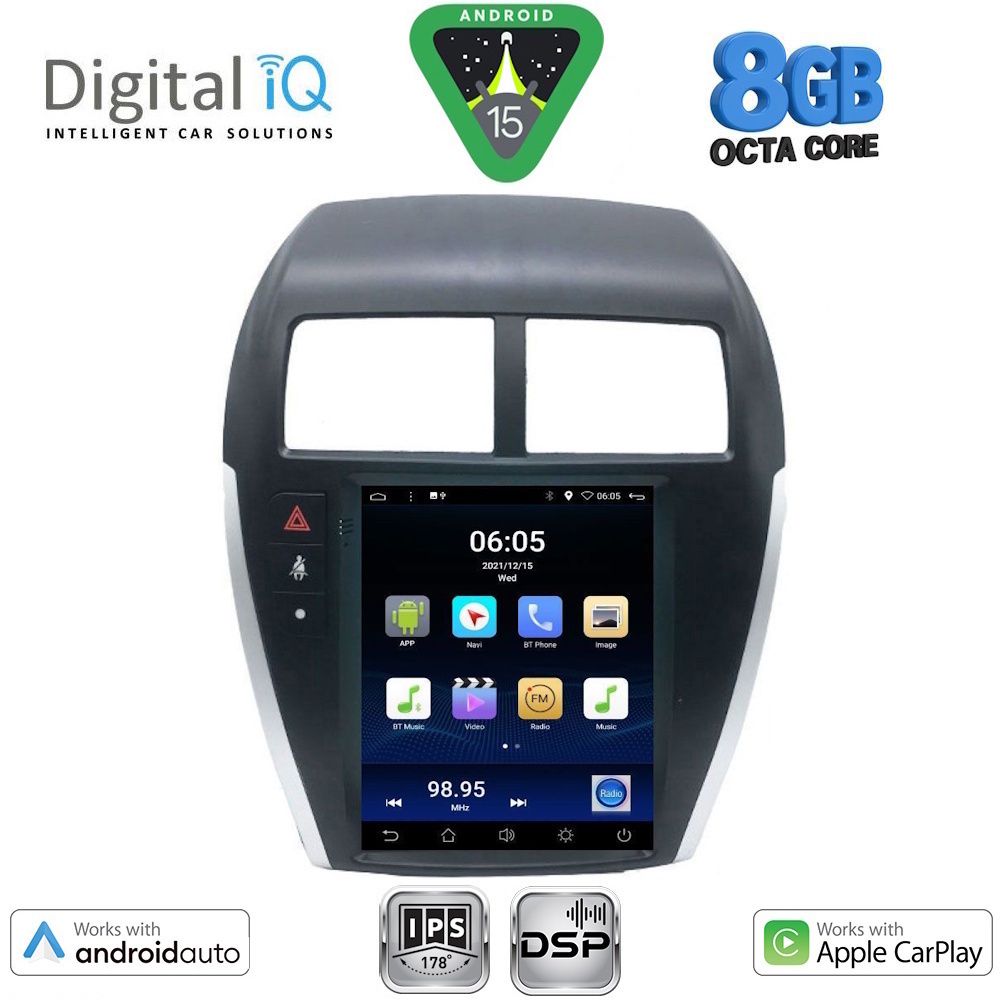 DIGITAL IQ BXF 7952_CPAA TESLA STYLE for MITSUBISHI ASX mod. 2009-2020 DIGITAL IQ BXF 7952_CPAA TESLA STYLE for MITSUBISHI ASX mod. 2009-2020