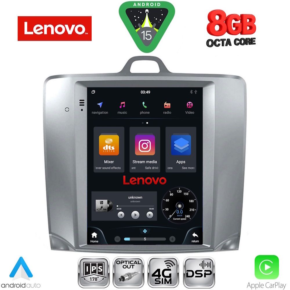 LENOVO SSW 10956_CPA TESLA STYLE for FORD FOCUS mod. 2004-2011 LENOVO SSW 10956_CPA TESLA STYLE for FORD FOCUS mod. 2004-2011