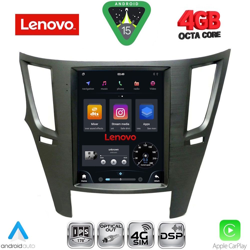 LENOVO SSX 9962_CPA TESLA STYLE for SUBARU LEGACY - OUTBACK mod. 2009-2014 LENOVO SSX 9962_CPA TESLA STYLE for SUBARU LEGACY - OUTBACK mod. 2009-2014