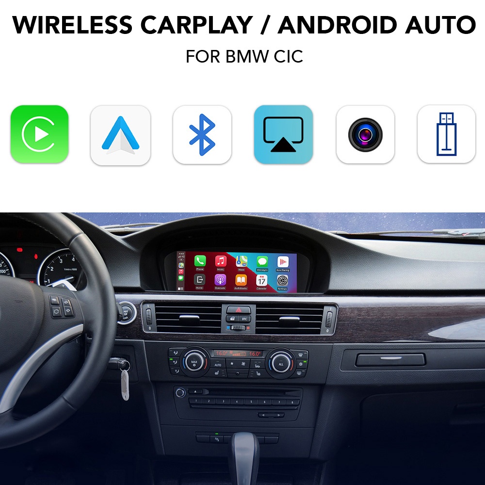DIGITAL IQ BM 226 CPAA (WIRELESS CARPLAY / ANDROID AUTO BOX for BMW - MINI (CIC system) with FRONT - REAR cameras DIGITAL IQ BM 226 CPAA (WIRELESS CARPLAY / ANDROID AUTO BOX for BMW - MINI (CIC system) with FRONT - REAR cameras