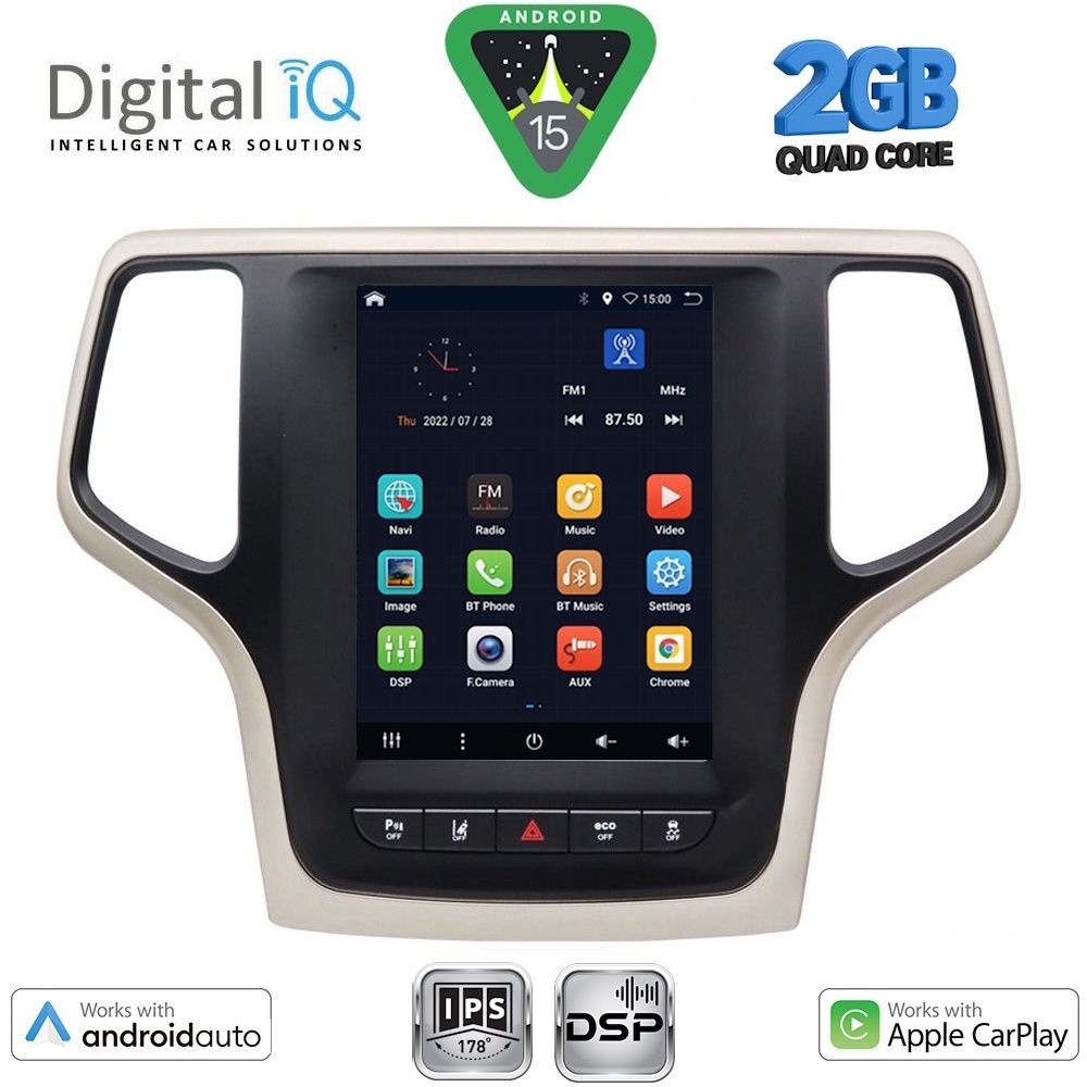 DIGITAL IQ BXC 3983_CPAA TESLA STYLE for JEEP GRAND CHEROKEE mod. 2014-2019 DIGITAL IQ BXC 3983_CPAA TESLA STYLE for JEEP GRAND CHEROKEE mod. 2014-2019