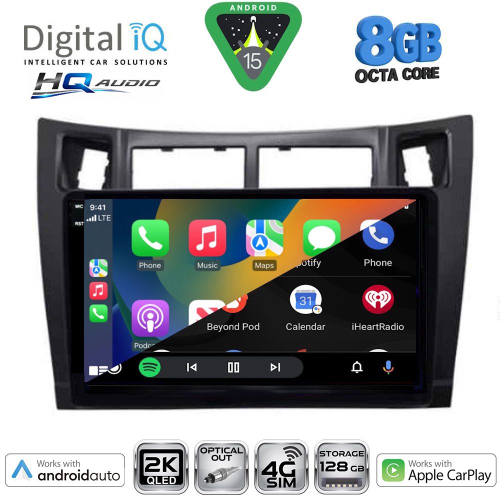 DIGITAL IQ BXK 20736BL_CPAA (9inc) MULTIMEDIA TABLET for TOYOTA YARIS mod. 2006-2011 (BLACK) DIGITAL IQ BXK 20736BL_CPAA (9inc) MULTIMEDIA TABLET for TOYOTA YARIS mod. 2006-2011 (BLACK)