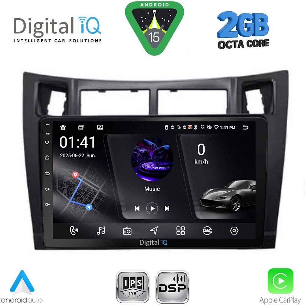 DIGITAL IQ RSF 4736BL_CPA (9inc) MULTIMEDIA TABLET for TOYOTA YARIS mod. 2006-2011 (BLACK) DIGITAL IQ RSF 4736BL_CPA (9inc) MULTIMEDIA TABLET for TOYOTA YARIS mod. 2006-2011 (BLACK)