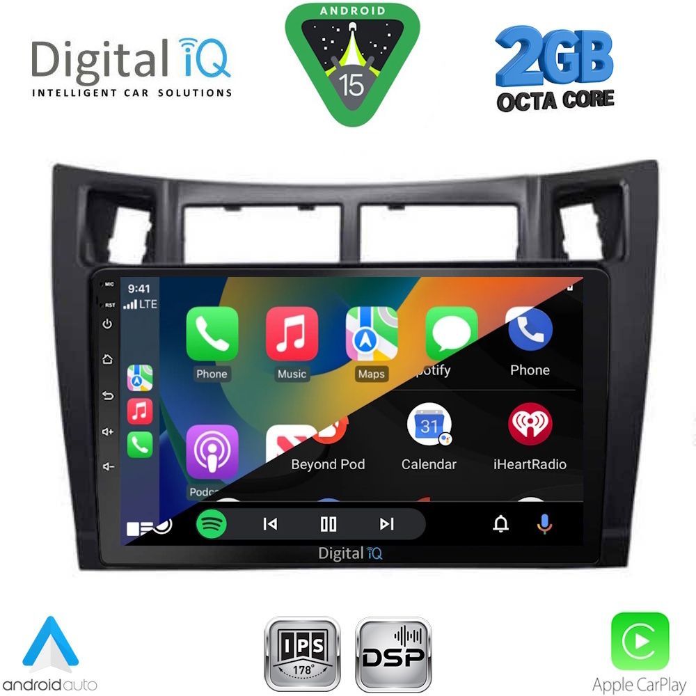 DIGITAL IQ RSF 4736BL_CPA (9inc) MULTIMEDIA TABLET for TOYOTA YARIS mod. 2006-2011 (BLACK) DIGITAL IQ RSF 4736BL_CPA (9inc) MULTIMEDIA TABLET for TOYOTA YARIS mod. 2006-2011 (BLACK)